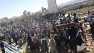 تشييع مهيب للمناضل والشاعر الكبير احمد قاسم دماج