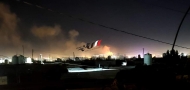 صورة متداولة لانفجار المخزن