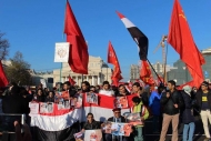 الجالية اليمنية في "موسكو" و"لندن" تخرج بتظاهرة تنديداً بجرائم الميليشيات