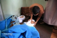 الصورة للأطفال الثلاثة الذين قتلوا بقصف المليشيات احياء سكنية وسط تعز