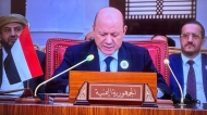 العليمي يؤكد موقف اليمن بشأن القضية الفلسطينية ويحذر من الخطر الإيراني على المنطقة