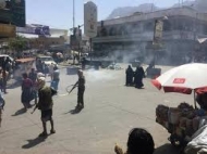 تعز..تظاهرات لعشرات الجنود  بعد إسقاط أسمائهم من كشوفات الرواتب