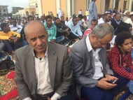 الامين العام يؤدي صلاة العيد في مسجد الجالية اليمنية في اثيوبيا